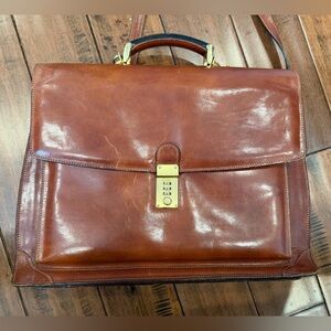 Vintage Brown Genuine Leather Bag
